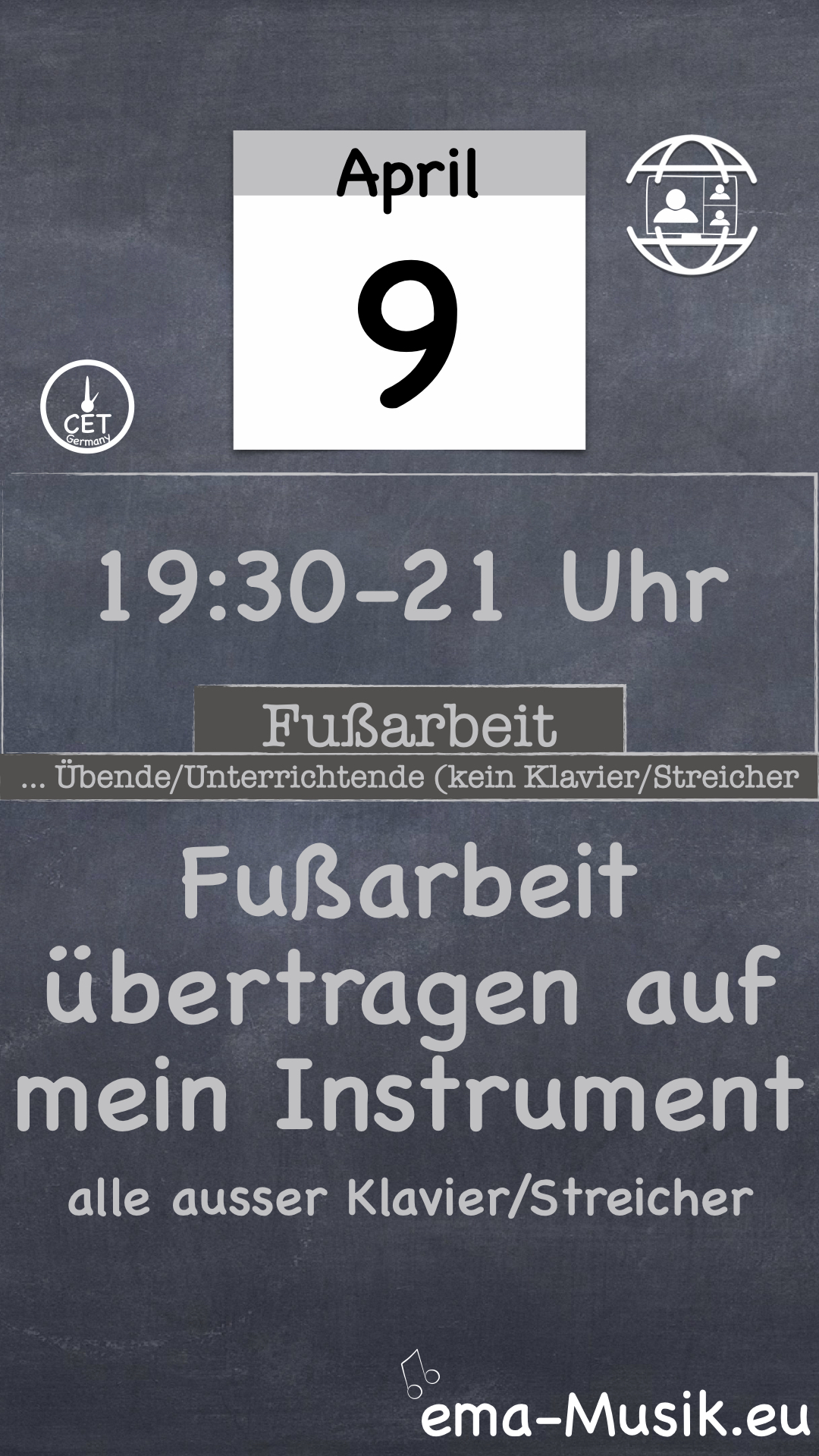 Fußarbeit beim Üben