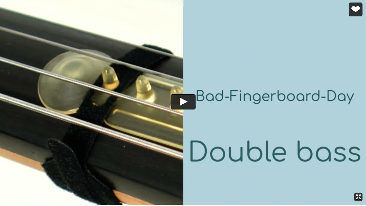 Resounding Fingerboard for double bass