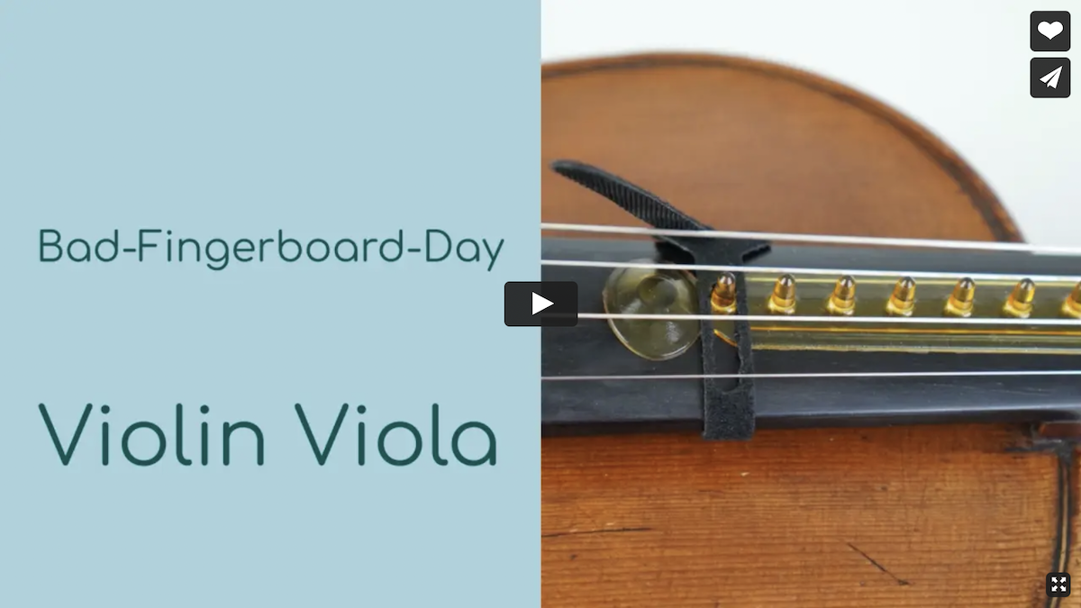 Resounding Fingerboard for violin and viola