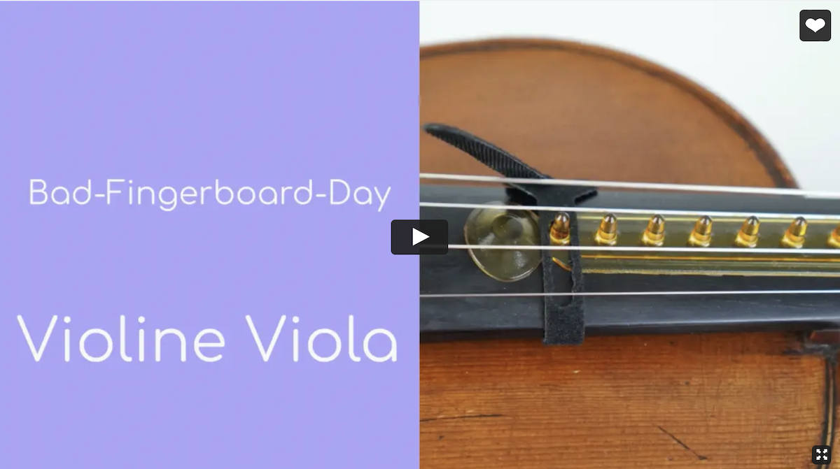 Resounding Fingerboard für Violine und Viola